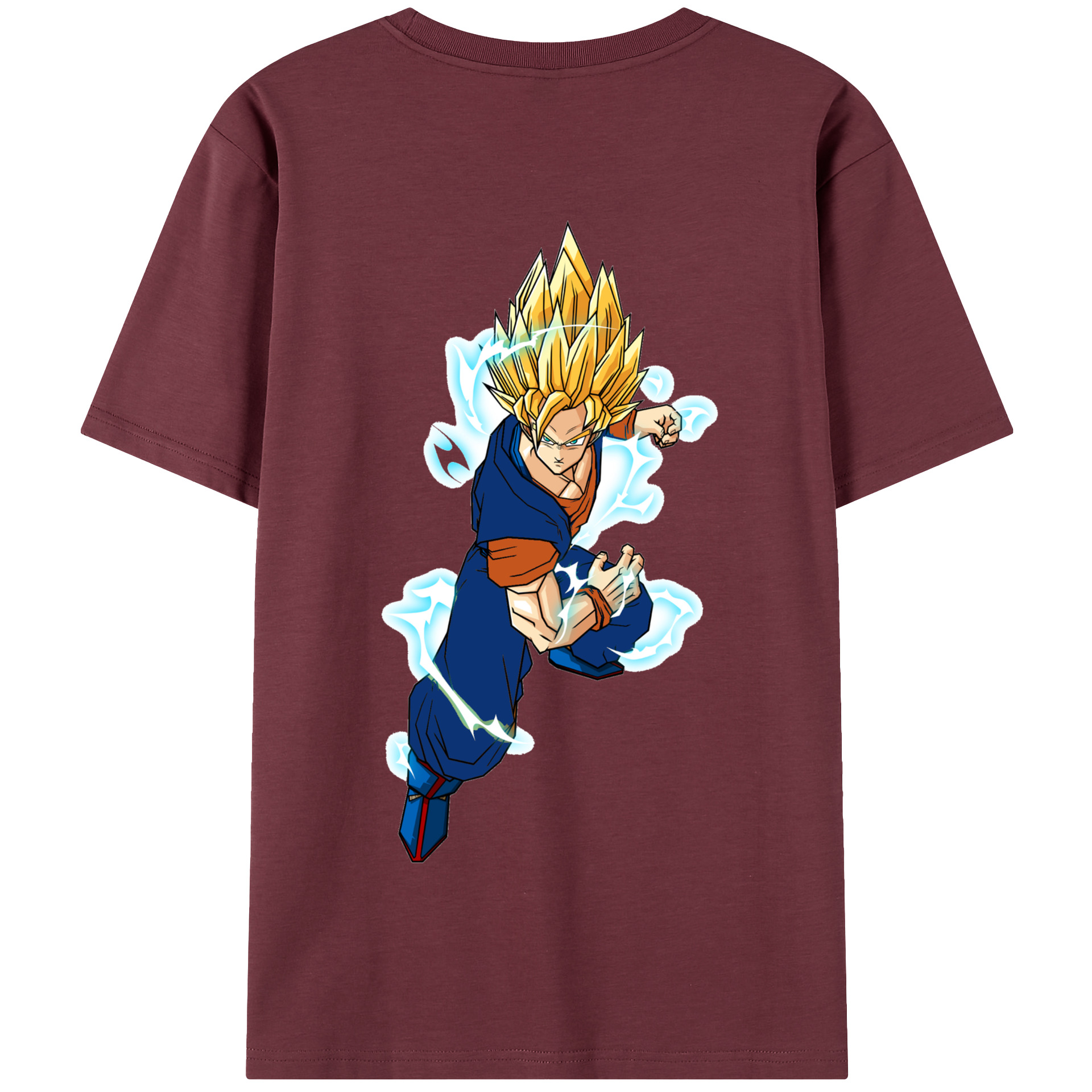 （画像用） ドラゴンボール 孫 悟飯（そんごはん）DRAGON BALL Son Gohan 綿100％半袖Tシャツ（背面プリント）